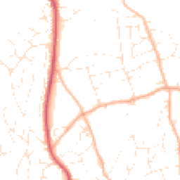 Daytime road noise heatmap for TQ14 8QT