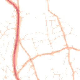 Daytime road noise heatmap for TQ14 8QX