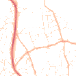 Daytime road noise heatmap for TQ14 8QY