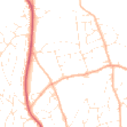 Daytime road noise heatmap for TQ14 8QZ