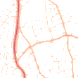Daytime road noise heatmap for TQ14 8RA