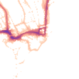 Daytime road noise heatmap for TQ14 8SJ