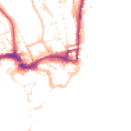 Daytime road noise heatmap for TQ14 8SR