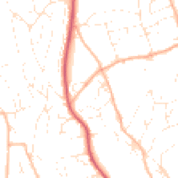 Daytime road noise heatmap for TQ14 8TZ