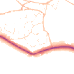 Daytime road noise heatmap for TQ14 9AN