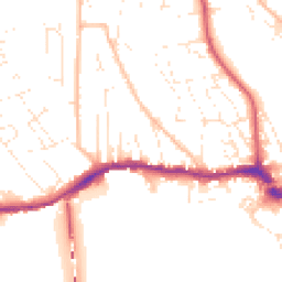 Daytime road noise heatmap for TQ14 9EL