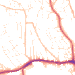 Daytime road noise heatmap for TQ14 9EN