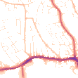 Daytime road noise heatmap for TQ14 9EP