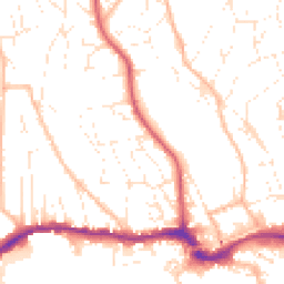 Daytime road noise heatmap for TQ14 9GX