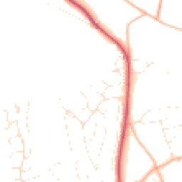 Daytime road noise heatmap for TQ14 9NF