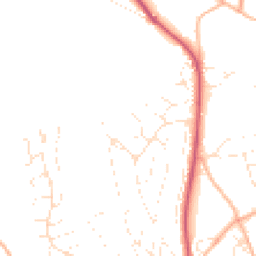 Daytime road noise heatmap for TQ14 9NQ