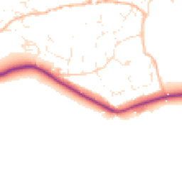 Daytime road noise heatmap for TQ14 9PP