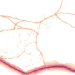 Daytime road noise heatmap for TQ14 9QL