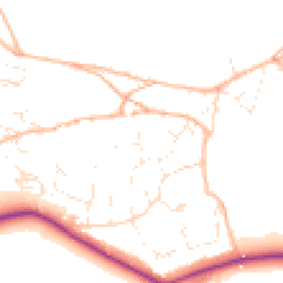 Daytime road noise heatmap for TQ14 9RD