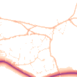 Daytime road noise heatmap for TQ14 9RS