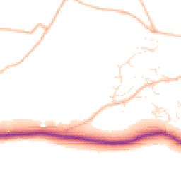 Daytime road noise heatmap for TQ14 9SA