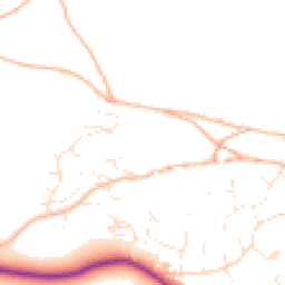 Daytime road noise heatmap for TQ14 9SH