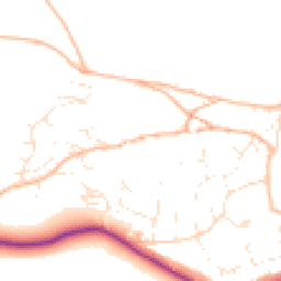 Daytime road noise heatmap for TQ14 9SL