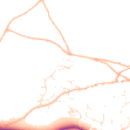 Daytime road noise heatmap for TQ14 9TU