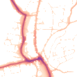 Daytime road noise heatmap for TQ7 1AH
