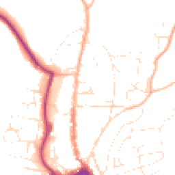 Daytime road noise heatmap for TQ7 1AN