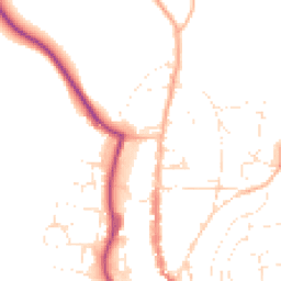 Daytime road noise heatmap for TQ7 1AT