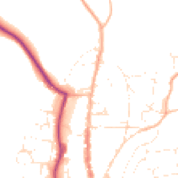 Daytime road noise heatmap for TQ7 1AU