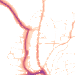 Daytime road noise heatmap for TQ7 1AW