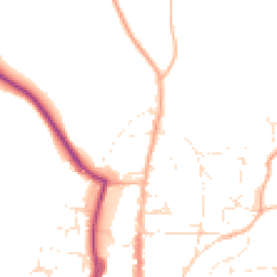 Daytime road noise heatmap for TQ7 1BA