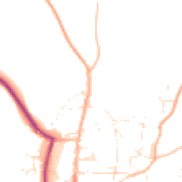 Daytime road noise heatmap for TQ7 1BD