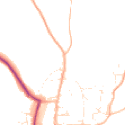 Daytime road noise heatmap for TQ7 1BE