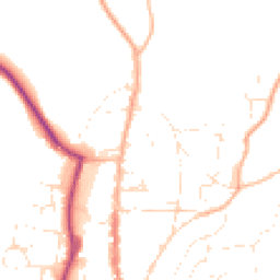 Daytime road noise heatmap for TQ7 1BJ