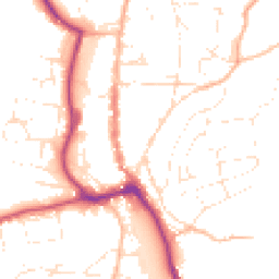 Daytime road noise heatmap for TQ7 1BU