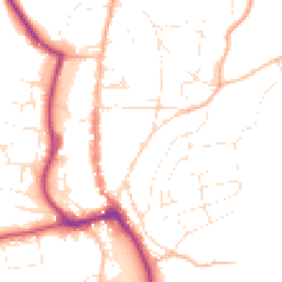 Daytime road noise heatmap for TQ7 1BX