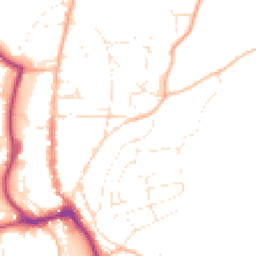 Daytime road noise heatmap for TQ7 1DB
