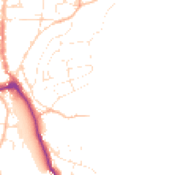 Daytime road noise heatmap for TQ7 1DH
