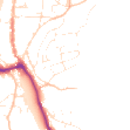Daytime road noise heatmap for TQ7 1DJ