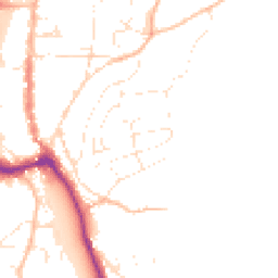 Daytime road noise heatmap for TQ7 1DP