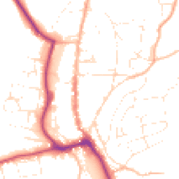 Daytime road noise heatmap for TQ7 1DR