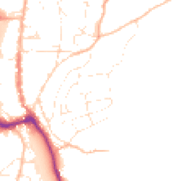 Daytime road noise heatmap for TQ7 1DW