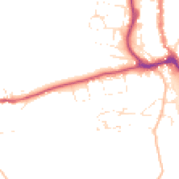 Daytime road noise heatmap for TQ7 1HB
