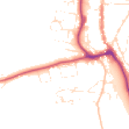 Daytime road noise heatmap for TQ7 1HE