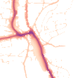 Daytime road noise heatmap for TQ7 1JG