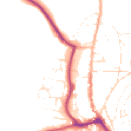 Daytime road noise heatmap for TQ7 1QS