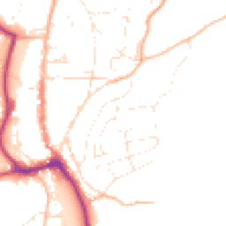 Daytime road noise heatmap for TQ7 1RH