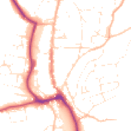 Daytime road noise heatmap for TQ7 1RZ