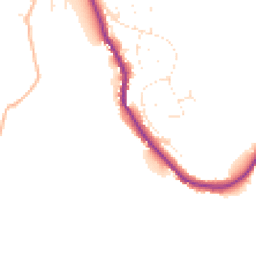Daytime road noise heatmap for TQ7 1SJ