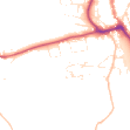 Daytime road noise heatmap for TQ7 1TD