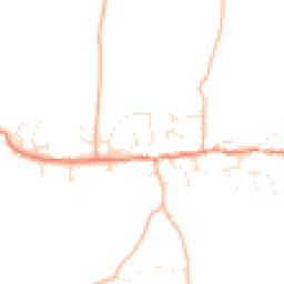 Daytime road noise heatmap for TQ7 2HU