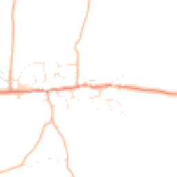 Daytime road noise heatmap for TQ7 2JZ